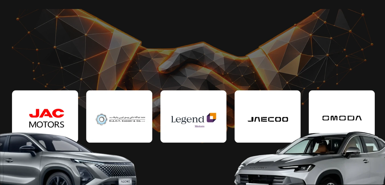 Our automotive partners: JAC Motors, M.A.H.Y. Khoory & Co., Legend Motors, Jaecoo, Omoda